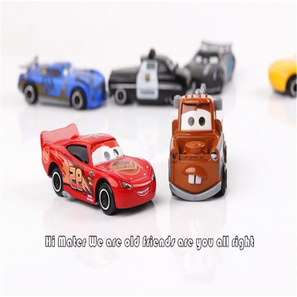 3 Mainan Mobil Diecast Lightning McQueen Bahan Metal Alloy Skala 1: 55