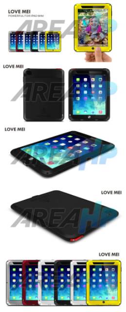 Love Mei Powerful Shockproof Case Casing Cover for iPad Mini 1, 2, 3