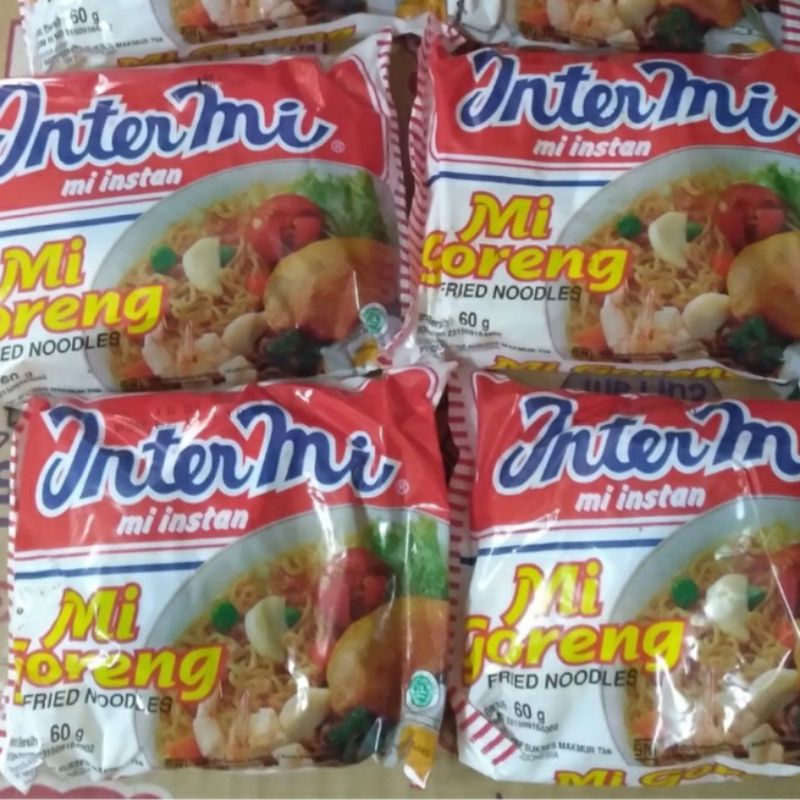 

[SR-Mart] INTERMIE Mie Goreng 60 Gr (1 paket 6 bh)