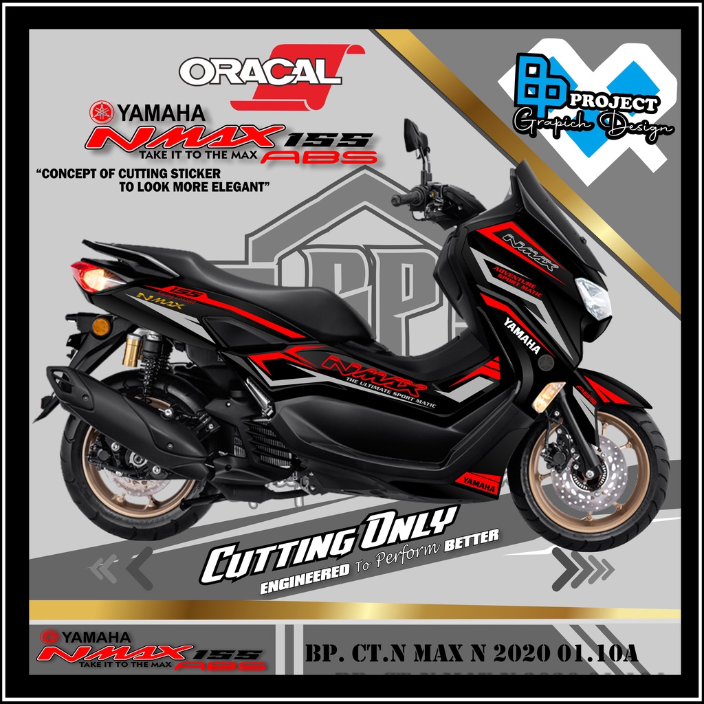 STICKER CUTTING BODY MOTOR N MAX NEW 2020 setiker polet yamaha N MAX 155 new 2020. CODE 01.10