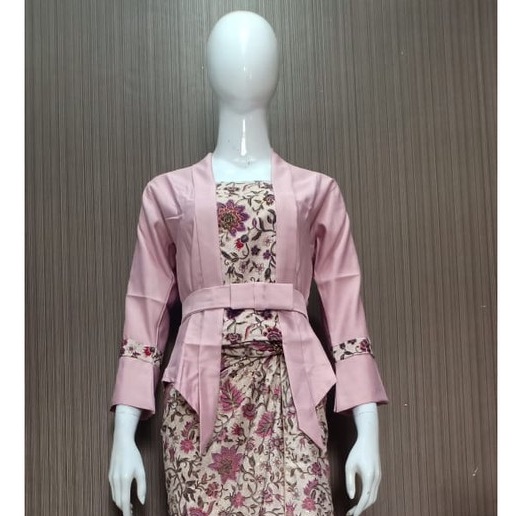 ELNIRA TANGAN PANJANG ROK LILIT BATIK/ KEBAYA MODERN / KEBAYA KEKINIAN / KEBAYA MURAH/KEBAYA SETELAN RUMAH KEBAYA BANDUNG RUMAH SONGKET BANDUNG-ATASAN SAJA DUSTY