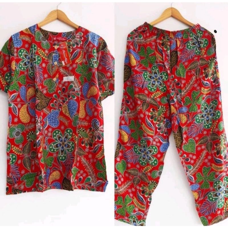 SETELAN KENCANA UNGU CELANA PANJANG LENGAN PENDEK B5