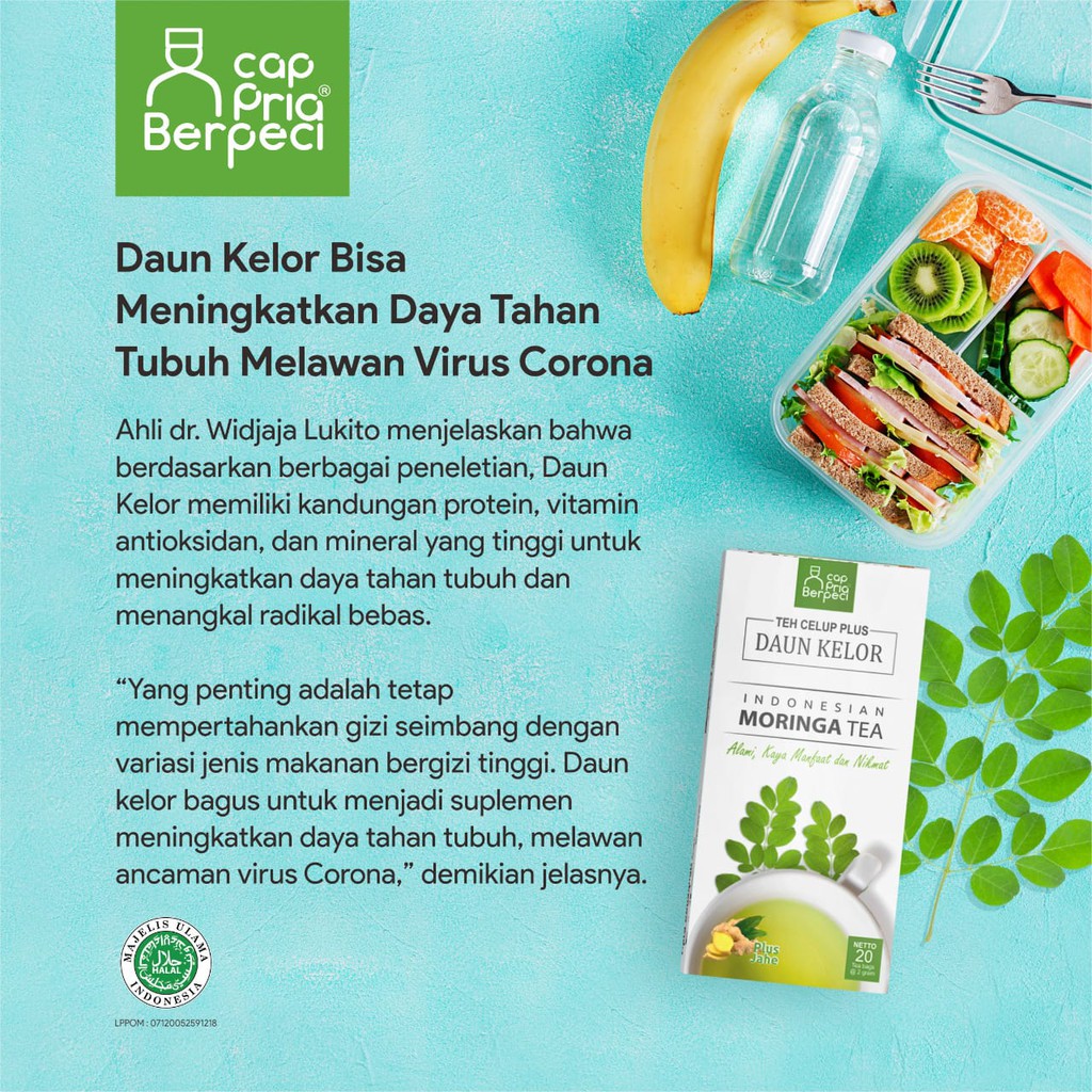 

Teh Celup plus Daun Kelor - cap pria Berpeci