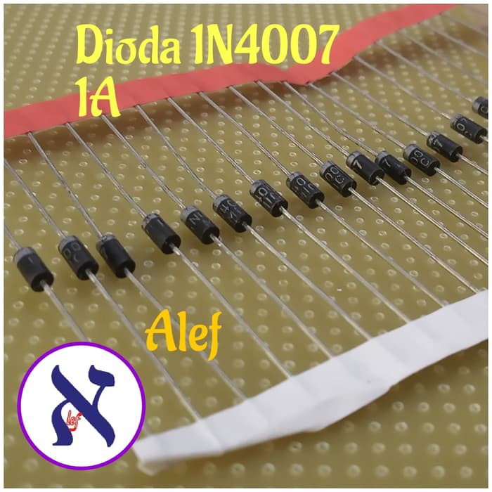 100Pcs dioda 1N4007 diode 1n 4007 1A 1 ampere