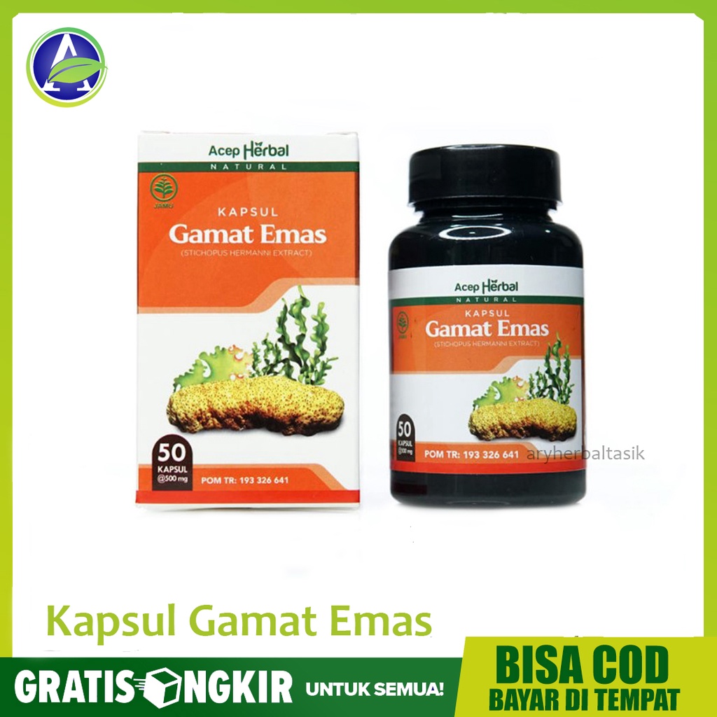Kapsul Gamat Emas Original 100% Ekstrak Teripang Emas ASLI di Tasikmalaya Bergaransi HALAL & Legal B