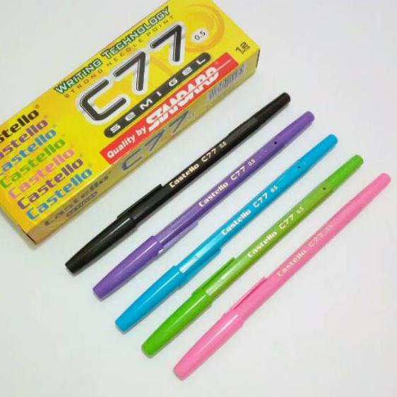 

Grosiran Murah Pulpen/Bolpen STANDARD CASTELLO C77 1 Pak isi 12 Bolpen.
