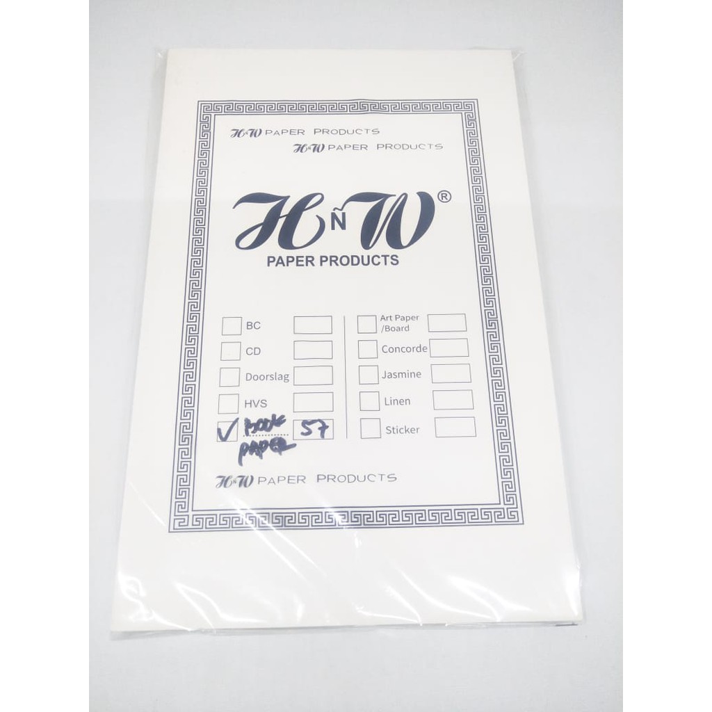 

KERTAS NOVEL / BOOK PAPER 57 GSM FOLIO ISI 100 LEMBAR