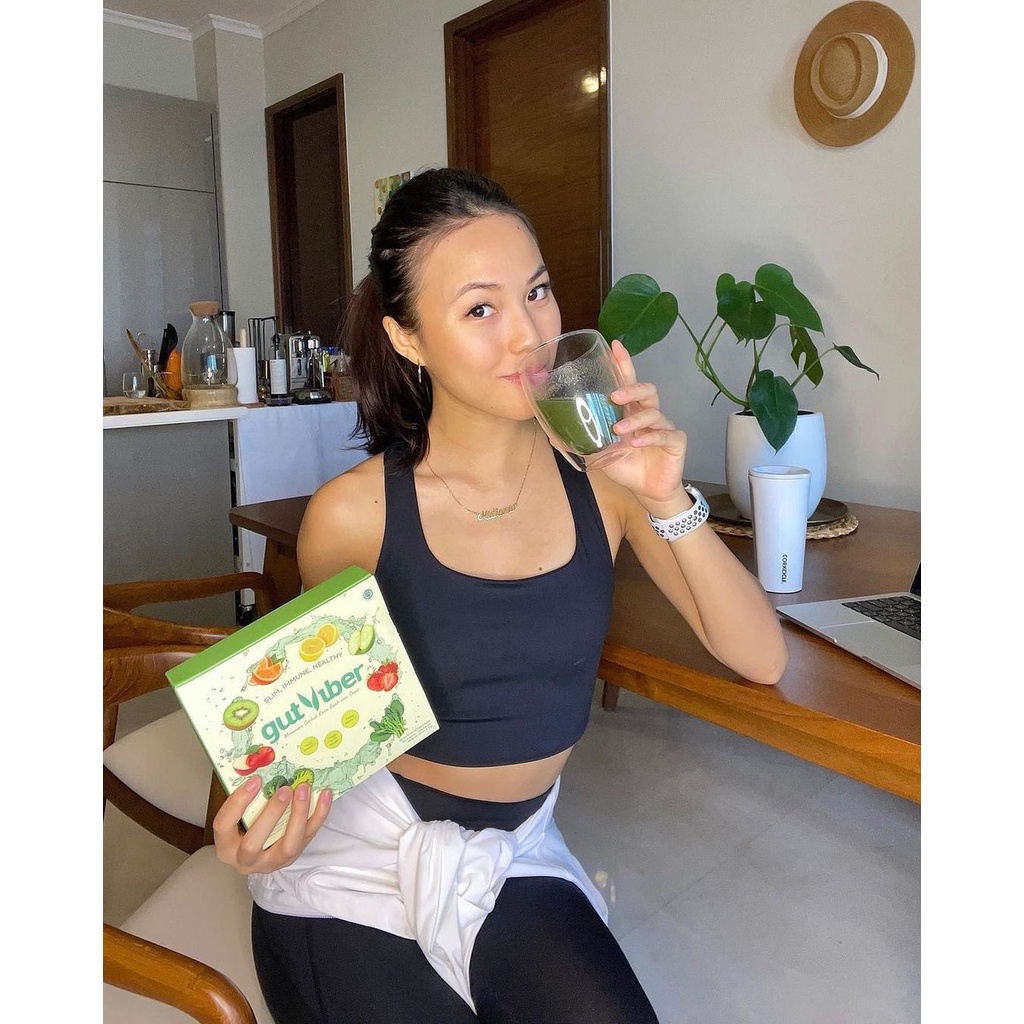 GUTVIBER MINUMAN SERAT BUAH &amp; SAYUR BOX | DETOX FIBER SLIM DRINK