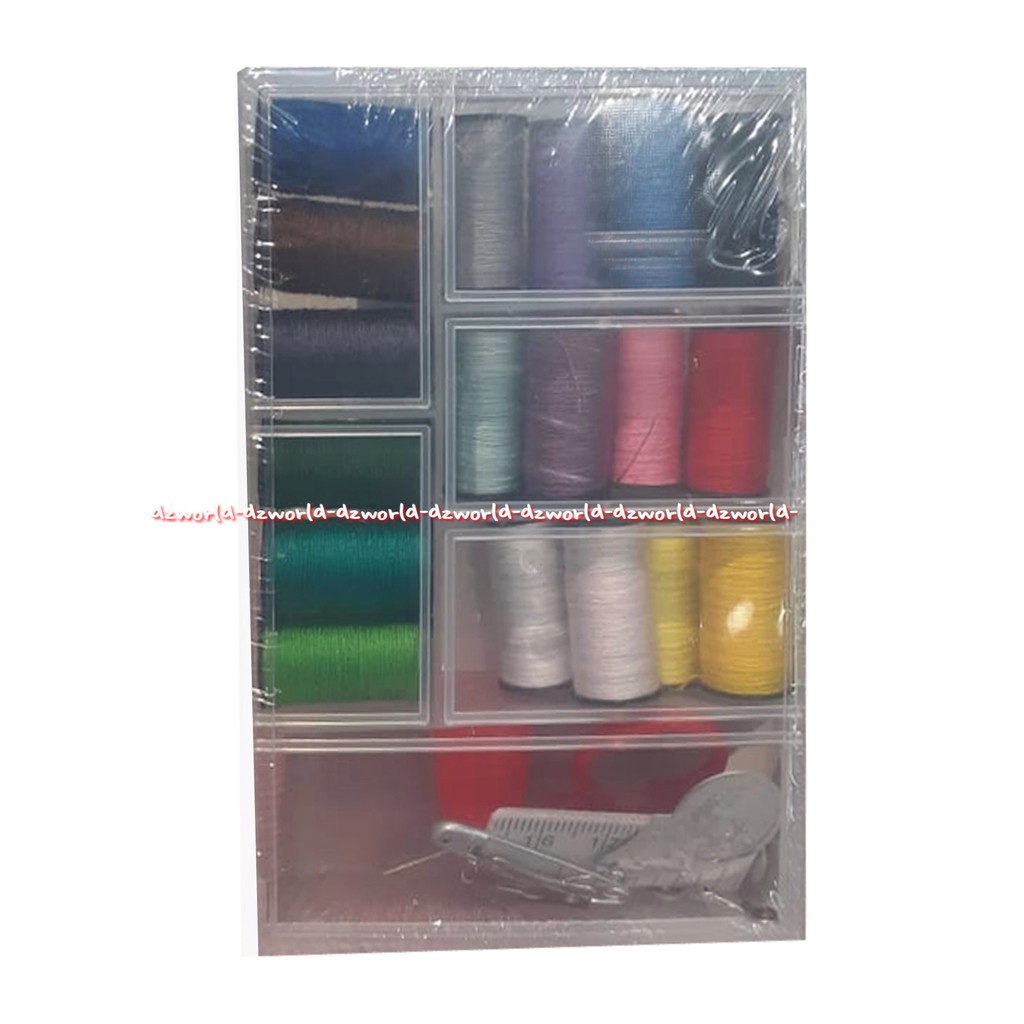 Benang Set Lengkap Dengan Jarum Dan Benang Warna Warni Sewing Kit Box Sewing Thread Peralatan Menjahit Alat Jahit