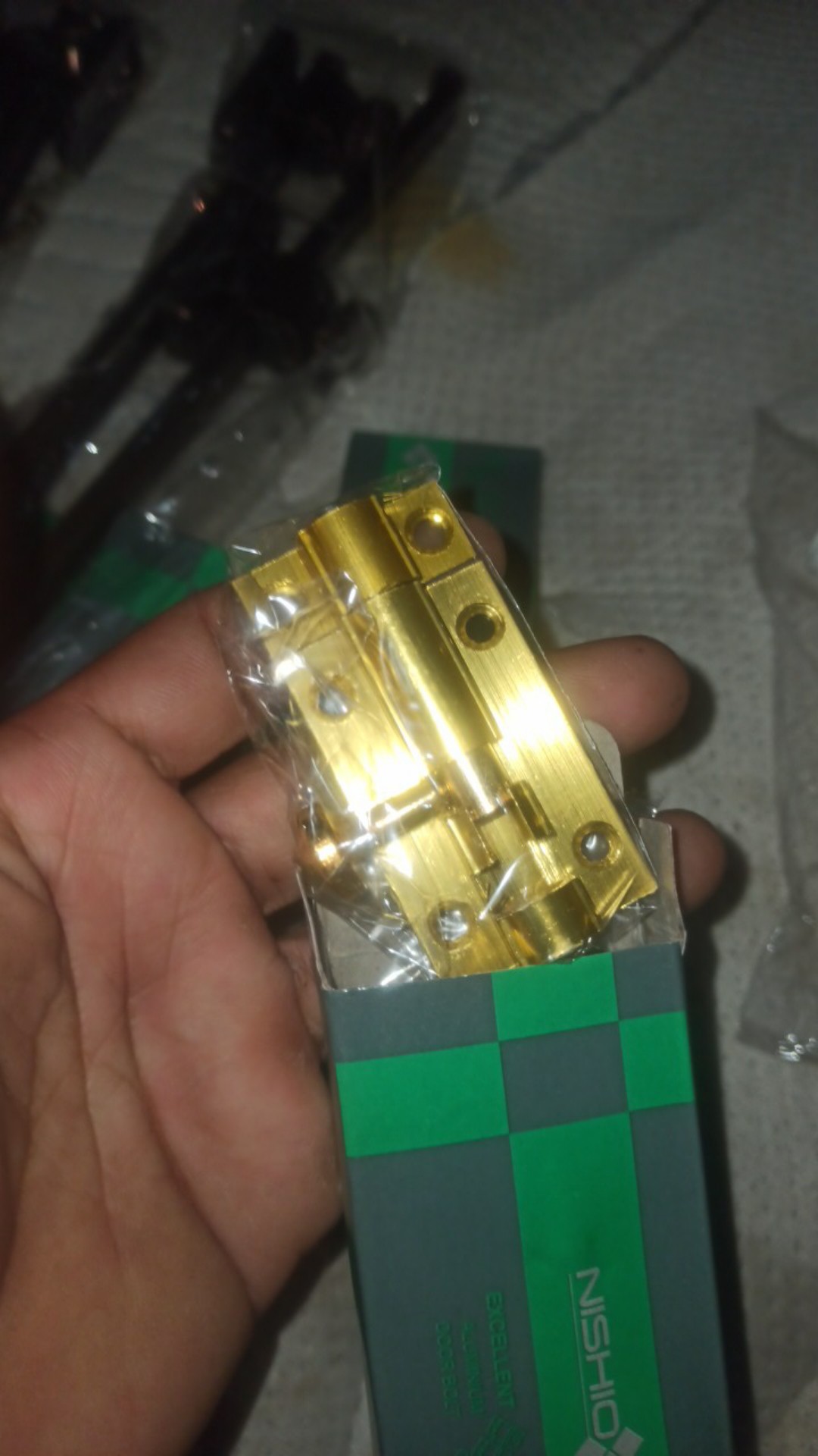 Slot Pintu Kuning 2 L Jendela Plat Tebal Grendel 2 Inch Inci L Barel Bolt