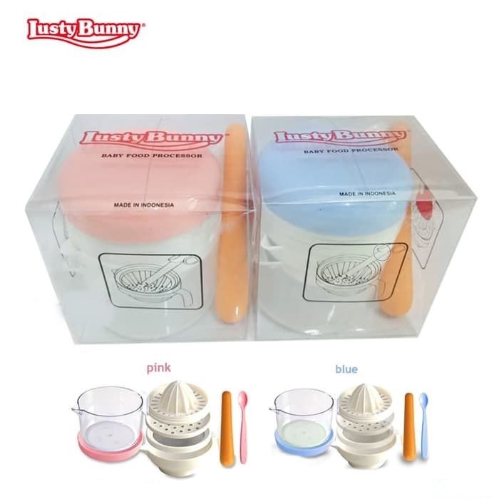 Lusty Bunny Baby Food Maker Set 7pcs - Pembuat MPASI Bayi - Set Perlengkapan Makan Bayi 1610