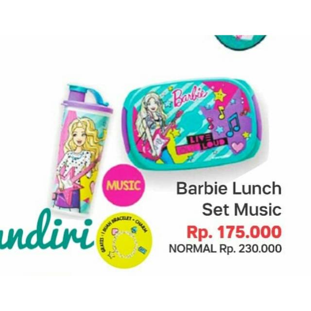 tupperware barbie lunch set