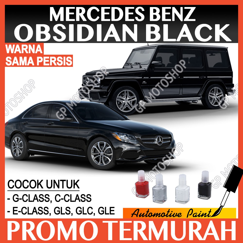 MERCEDES BENZ MERCY OBSIDIAN BLACK METALLIC CAT OLES PENGHILANG BARET LECET HITAM