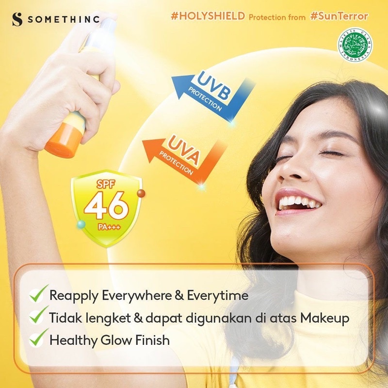 SOMETHINC Holyshield! Sunscreen Shake Mist SPF 46+ PA++++ | Somethinc Sunscreen Reformulasi No alcohol