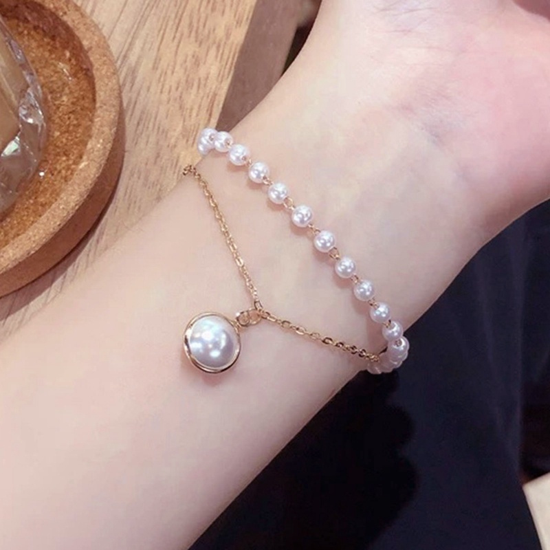 Gelang Mutiara Gaya Retro Korea Untuk Wanita