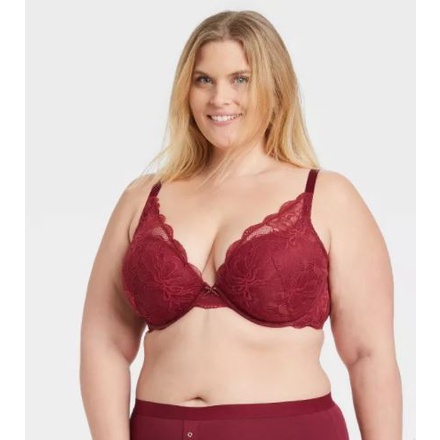Plus Size Sublime Lace Plunge Push-Up Bra - Auden SIze Bra 42 Cup D