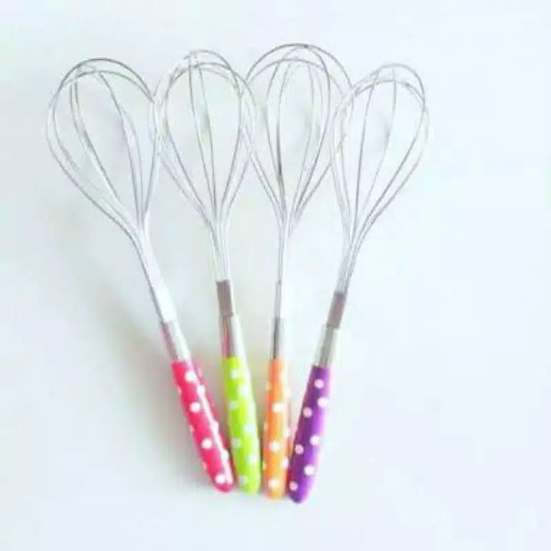 KOCOKAN TELUR PENGOCOK TELUR WISK ADONAN WARNA POLKADOT