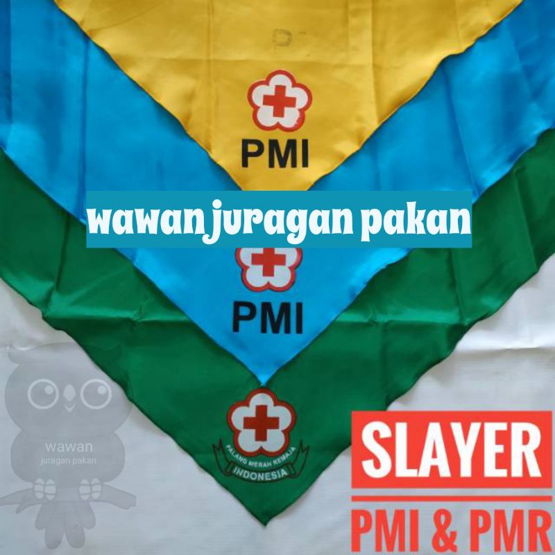 SYAL SLAYER SCRAFT ATRIBUT  SELENDANG PMI PMR MULA WIRA MADYA SD SMP SMA