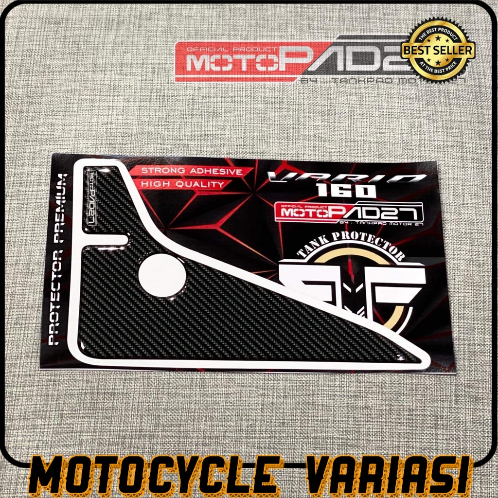 MOTOPAD27 Sticker stiker COVER KNALPOT NEW HONDA VARIO 160 Resin Timbul Premium Presisi