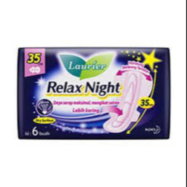 Laurier Pembalut Relax Night 35cm 12's