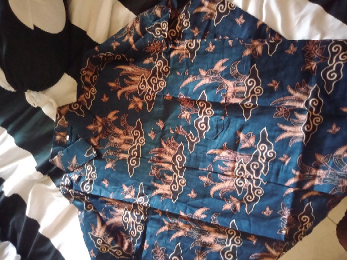 Batik Pria Lengan Panjang Batik Azmil Hrb026 Motif Mega Mendung Kode 002 Size M L Xl Xxl Reguler