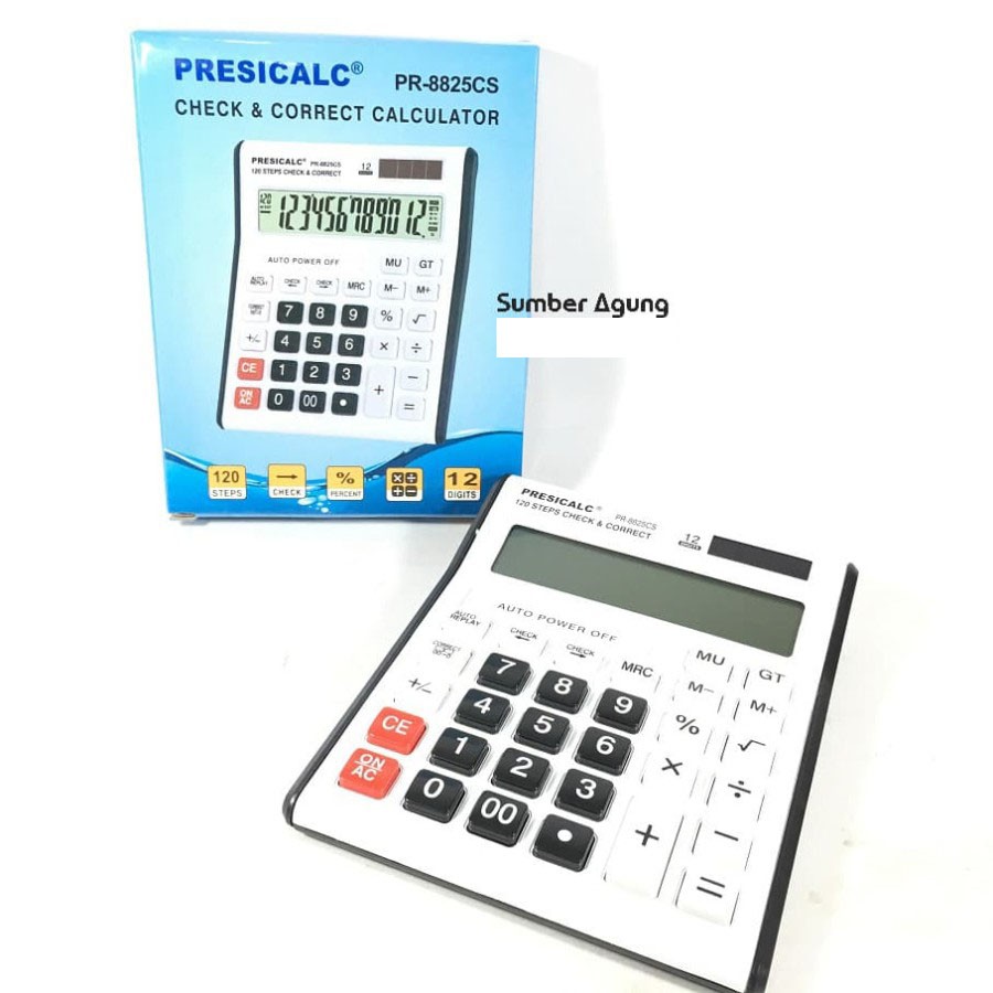 Kalkulator Besar Presicalc PR8825CS Lebar 12 digits Awet Berkualitas