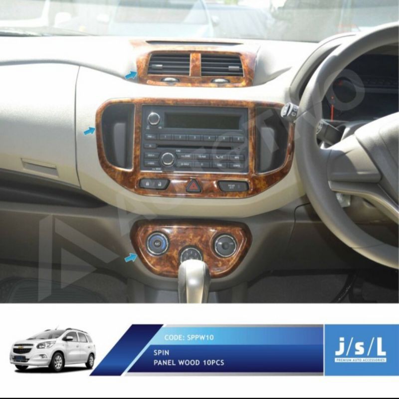 panel kayu Chevrolet spin Dash board power window Wood cover jsl