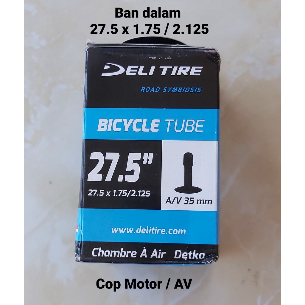 Ban Dalam Sepeda 27.5 X 1.75 / 2.125 merek Deli Tire / Ban Dalam Sepeda MTB / GUNUNG
