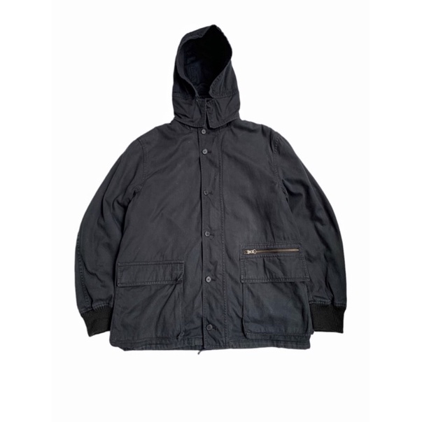 PPFM Peytone Place Fo Men Parka Canvas Jacket Black With Liner .