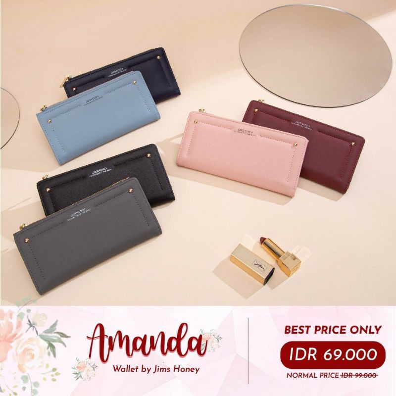 Aira Gabby Amanda Aurelia wallet jimshoney original dompet wanita import murah realpic cod ayra