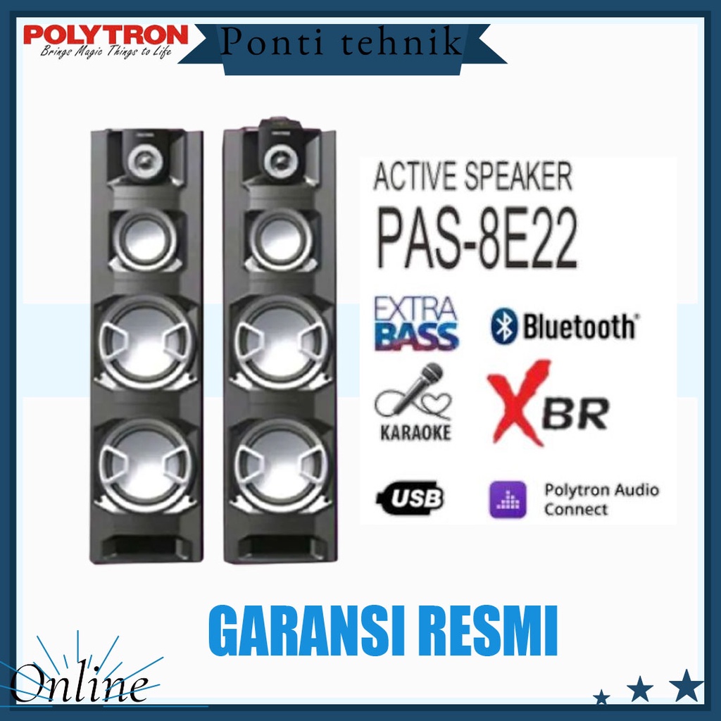 SPEAKER ACTIVE POLYTRON PAS-8E22 /-FM