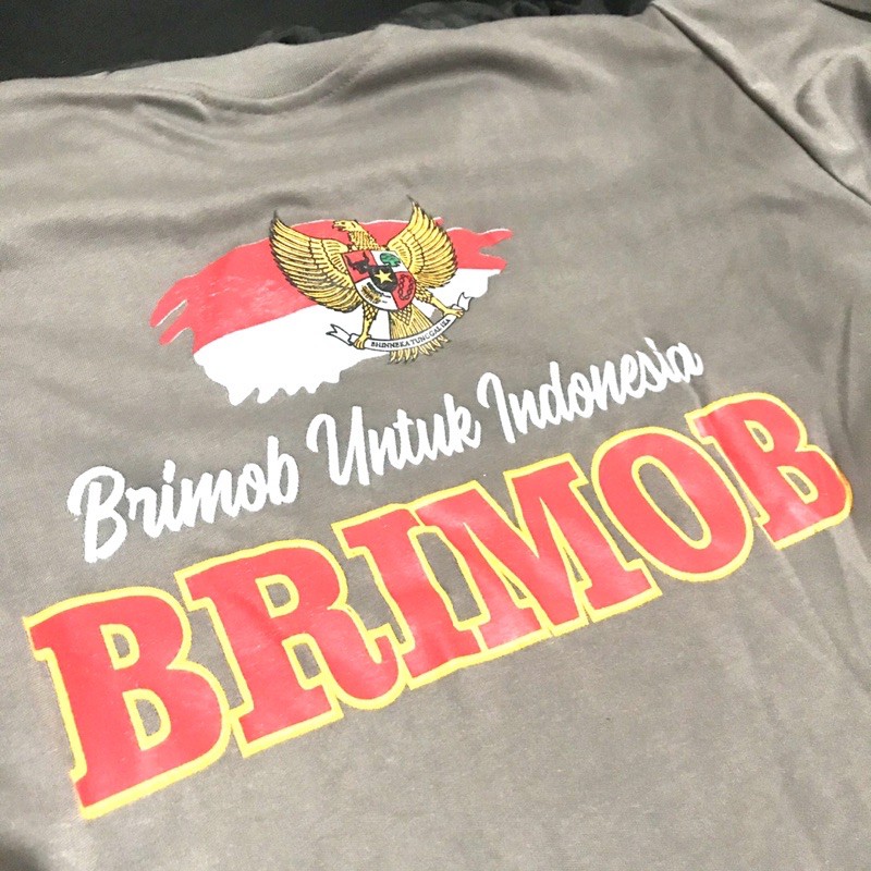 KAOS COKLAT BRIMOB // BAJU DALAM COKLAT // KAOS PDL COKLAT