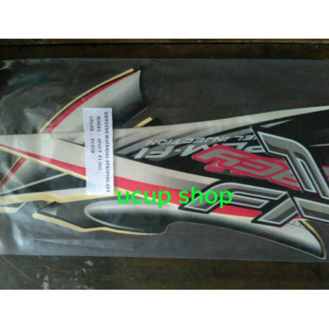 Striping spacy putih 2012 karburator komplit tinggal pasang
