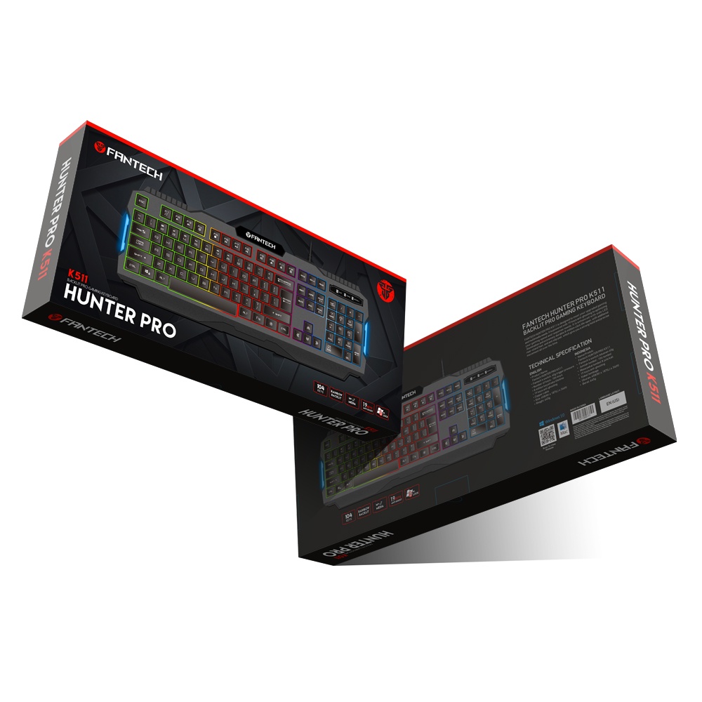 KEYBOARD FANTECH HUNTER PRO K511 | KEYBOARD PRO GAMING | GAMING | KEYBOARD | FANTECH