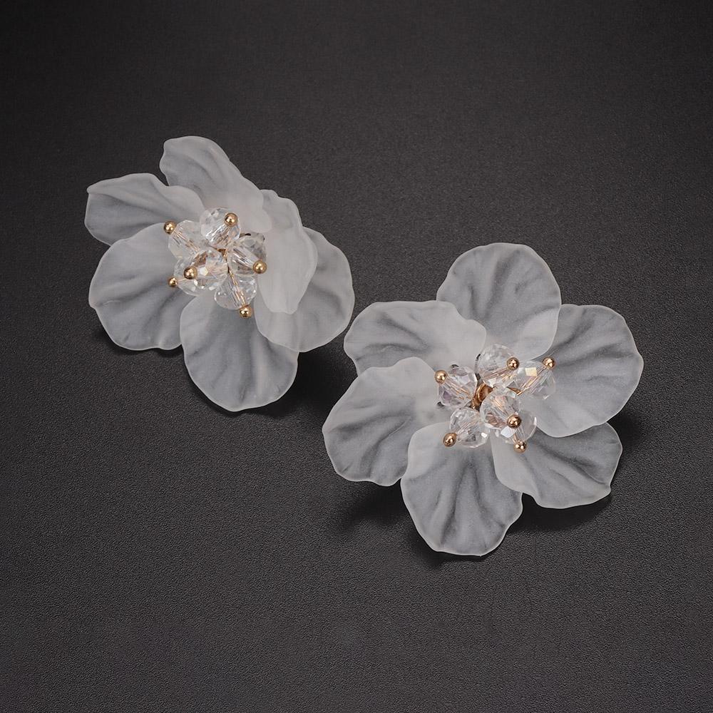 Top Petals Earrings Charm Akrilik Fashion Elegan