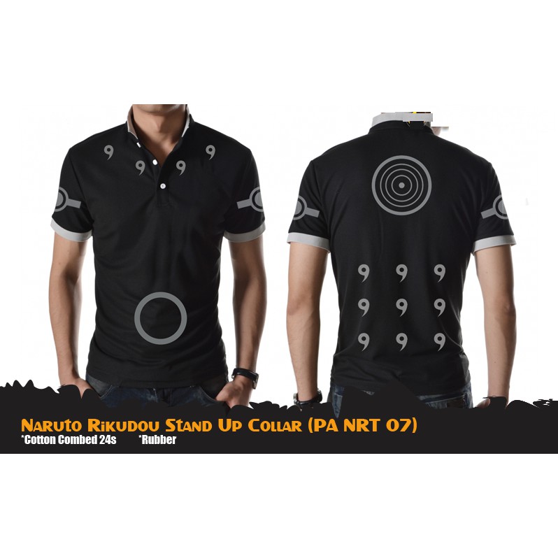 KAOS POLO ANIME - NARUTO RIKUDOU STAND UP COLLAR - PA NRT 07
