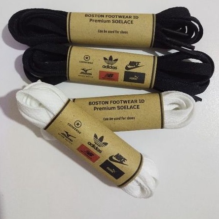 Tali sepatu Converse tali sepatu sneakers tali sepatu gepeng premium
