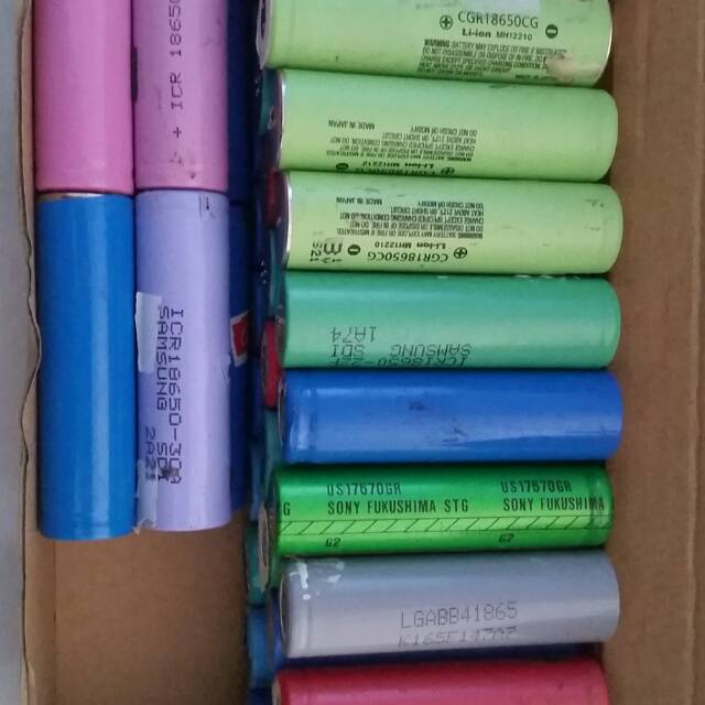 18650 bekas baterai laptop