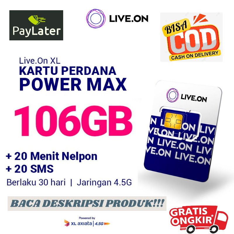 Perdana XL Live On 100GB Nasional Promo