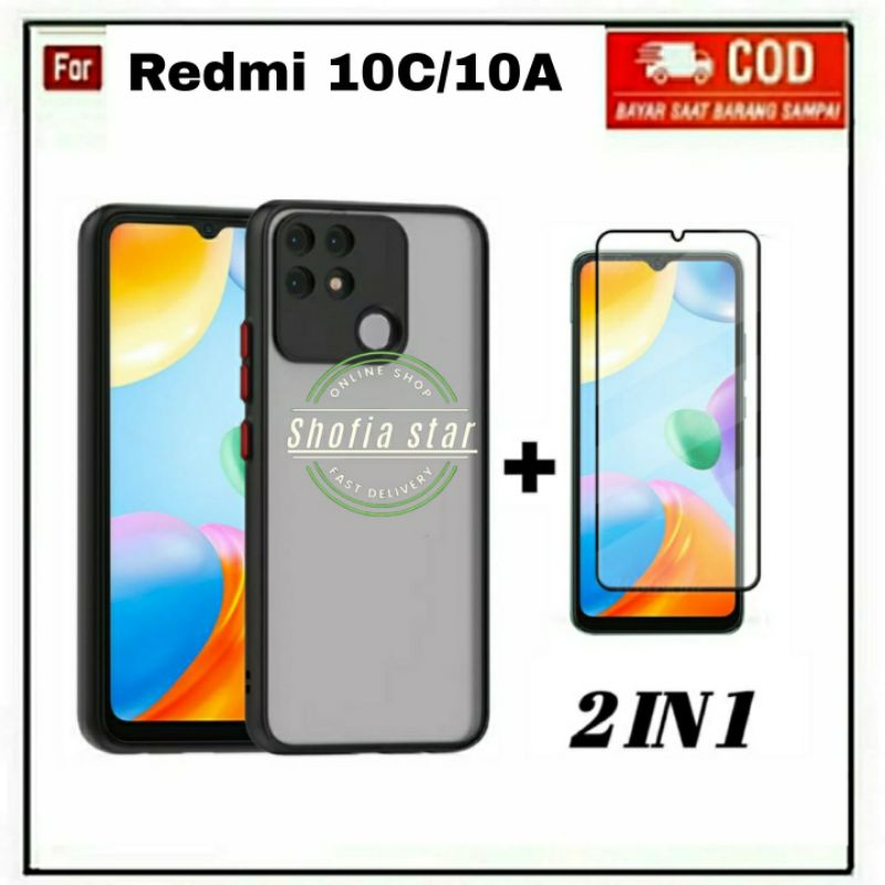 2IN1 CASE ARMOR REDMI 10C 10A 9C SOFTCASE AERO PREMIUM PROTECT CAMERA