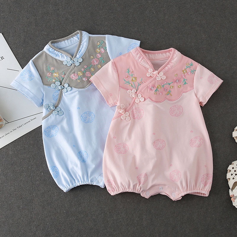 Cina Cheongsam Romper Baby Girl Baju Cheong Sam Anak Bayi Perempuan