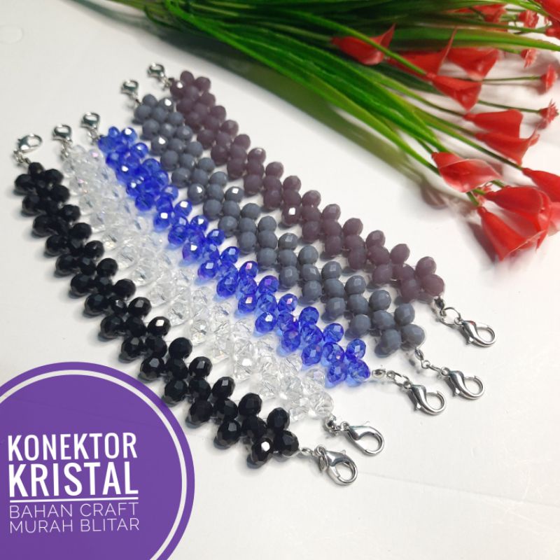 konektor mutiara kristal variasi 3 premium