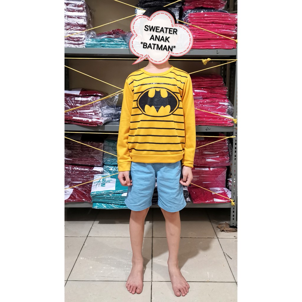 Atasan anak lengan panjang sweater utk usia 5-10th GAMBAR PRINTING