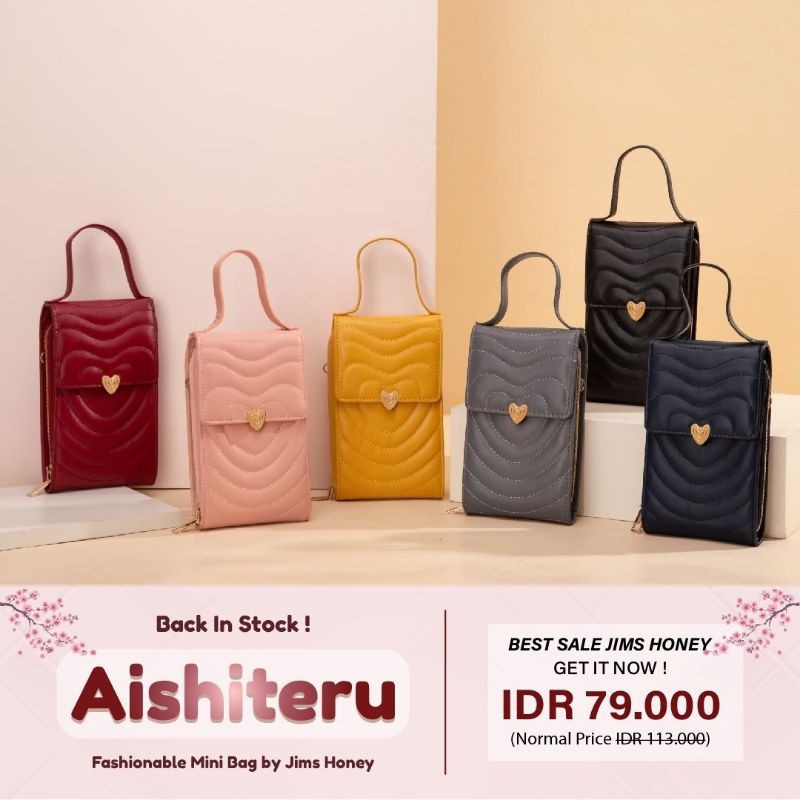 DISKON 30% TAS ORI JIMS HONEY Aishiteru Mini Bag