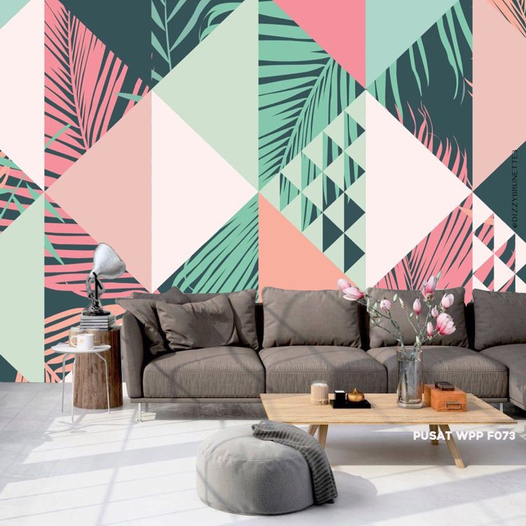 Stiker tembok Dinding Rumah untuk Wallpaper Ruang tamu Minimalis Motif modern Kota Jakarta