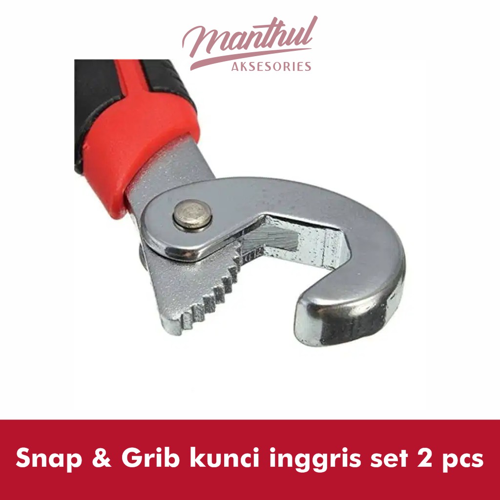 Snap &amp; Grib kunci inggris set 2pcs