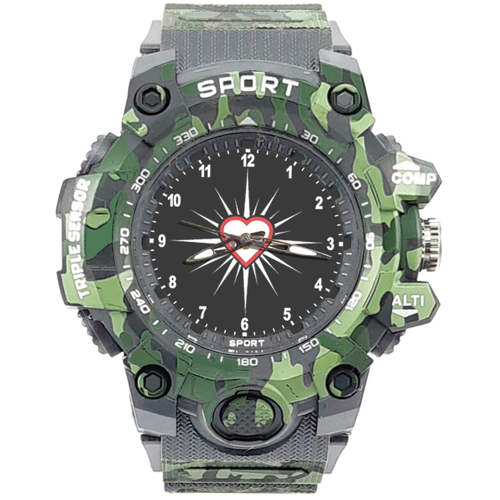 {Istimewa} Jam Tangan PERSAUDARAAN SETIA HATI TERATE - SH 17 Abu Army Water Resistant