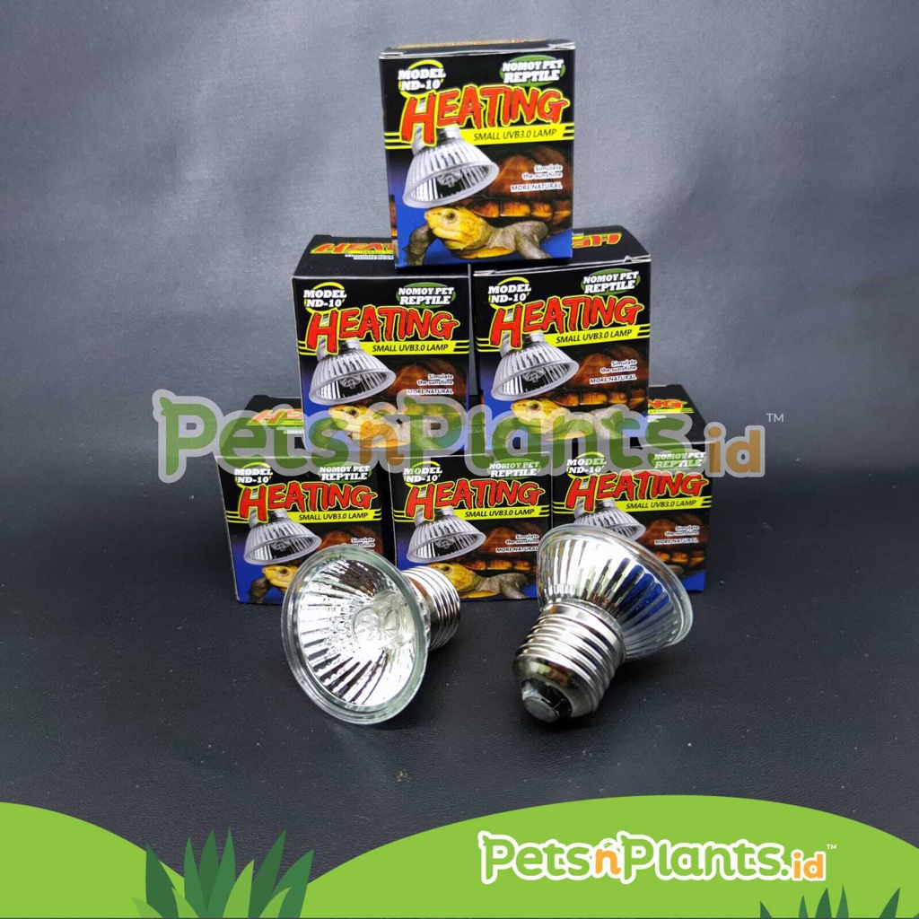 Bola Lampu Heating Lamp Penghangat Reptil Kura Kura Keramik UVA UVB