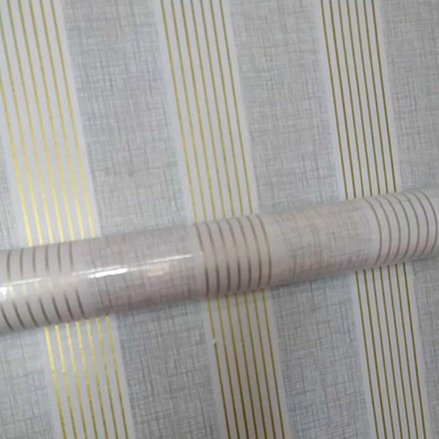 Wallpaper Stiker Salur Gold Abu 45cm X 10m Best Quality