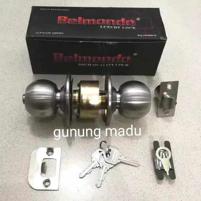Kunci Pintu Kamar Mandi Bulat / Gagang Tarikan Handle Hendel Putar
